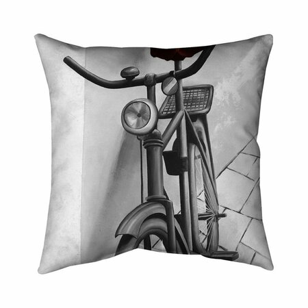 BEGIN HOME DECOR 26 x 26 in. Abandoned Bicycle-Double Sided Print Indoor Pillow 5541-2626-TR60-1